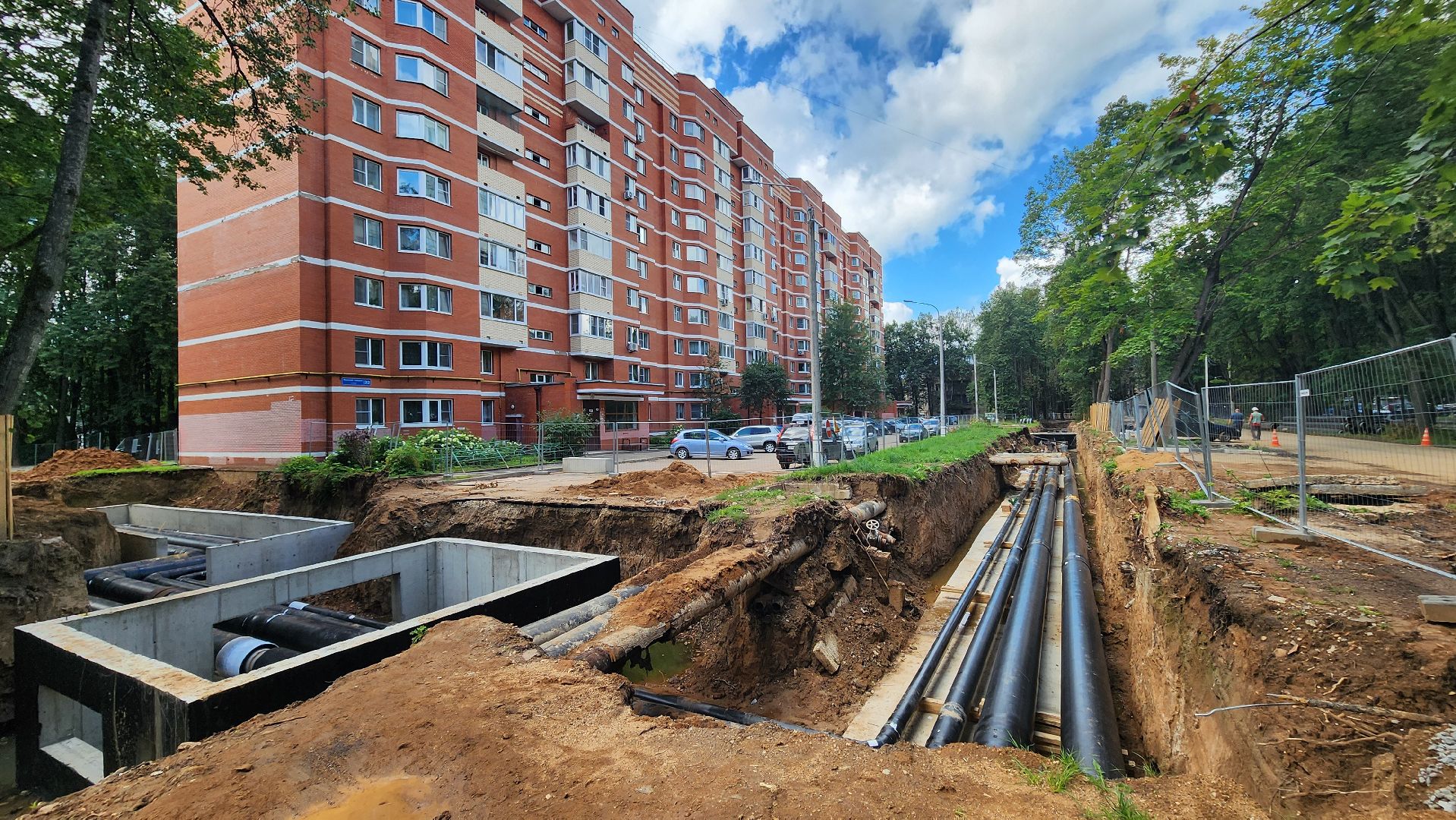 Солнечногорск, микрорайон Выстрел, капремонт теплосетей, ЖКХ,