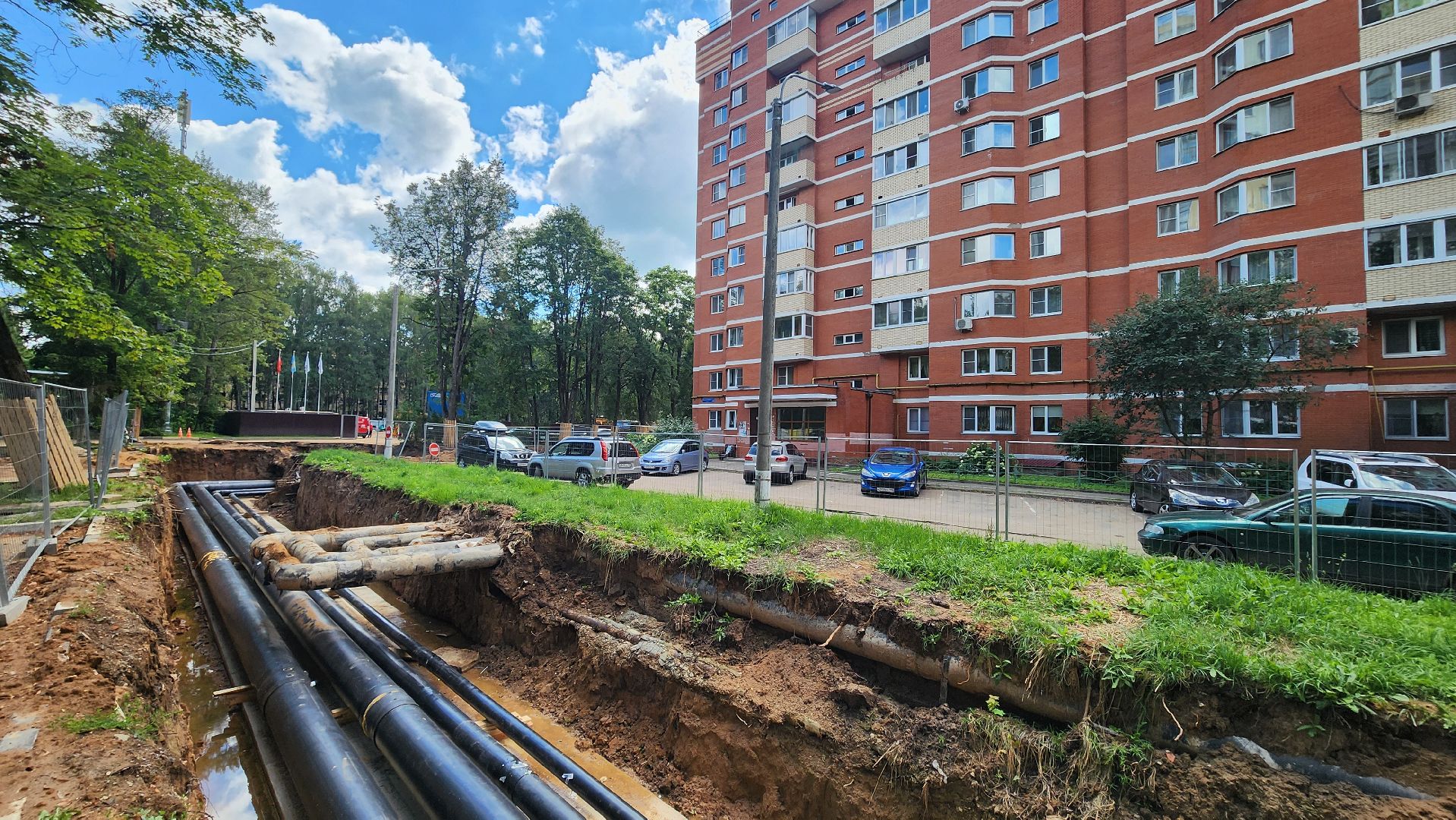 Солнечногорск, микрорайон Выстрел, капремонт теплосетей, ЖКХ,