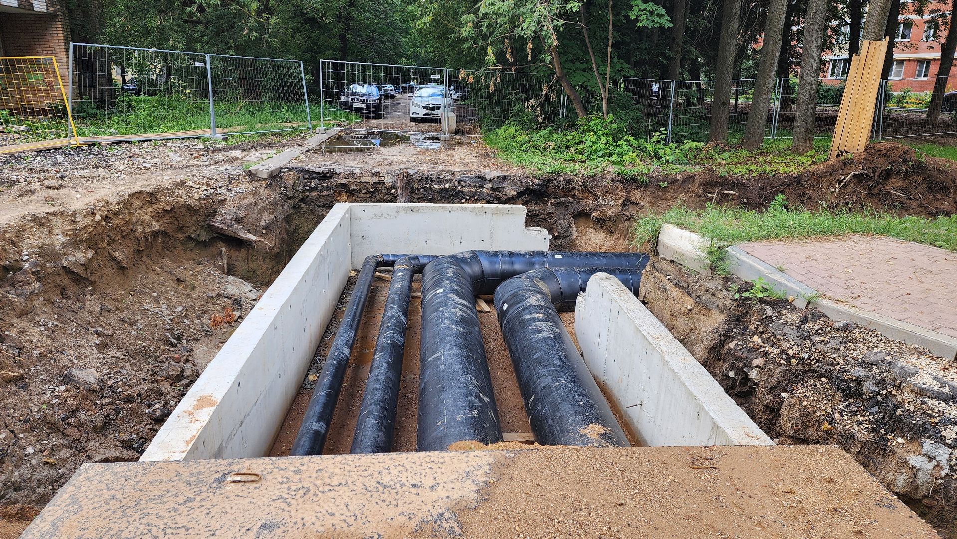 Солнечногорск, микрорайон Выстрел, капремонт теплосетей, ЖКХ,