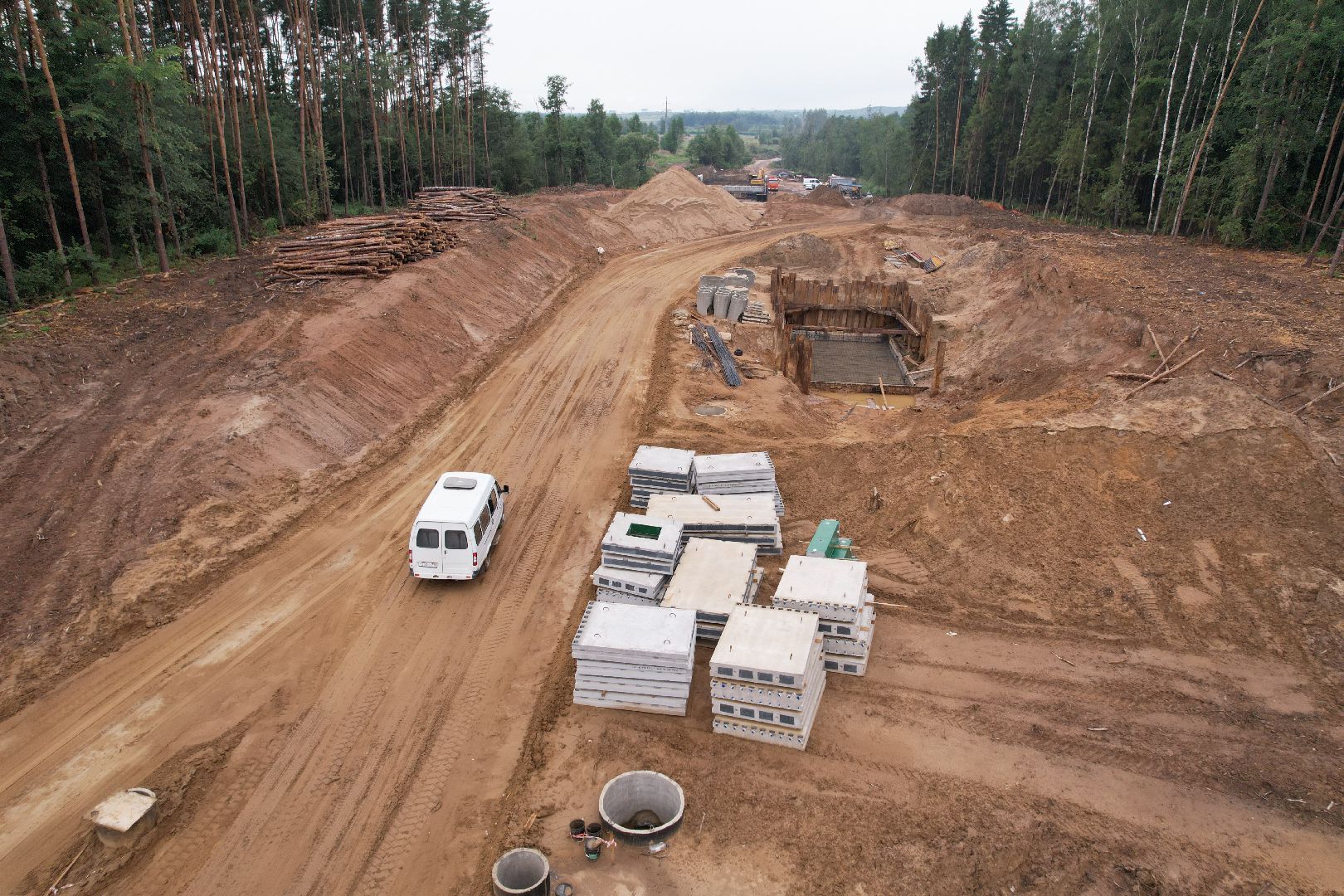 видео с коптера, дорога, истра, развязка,