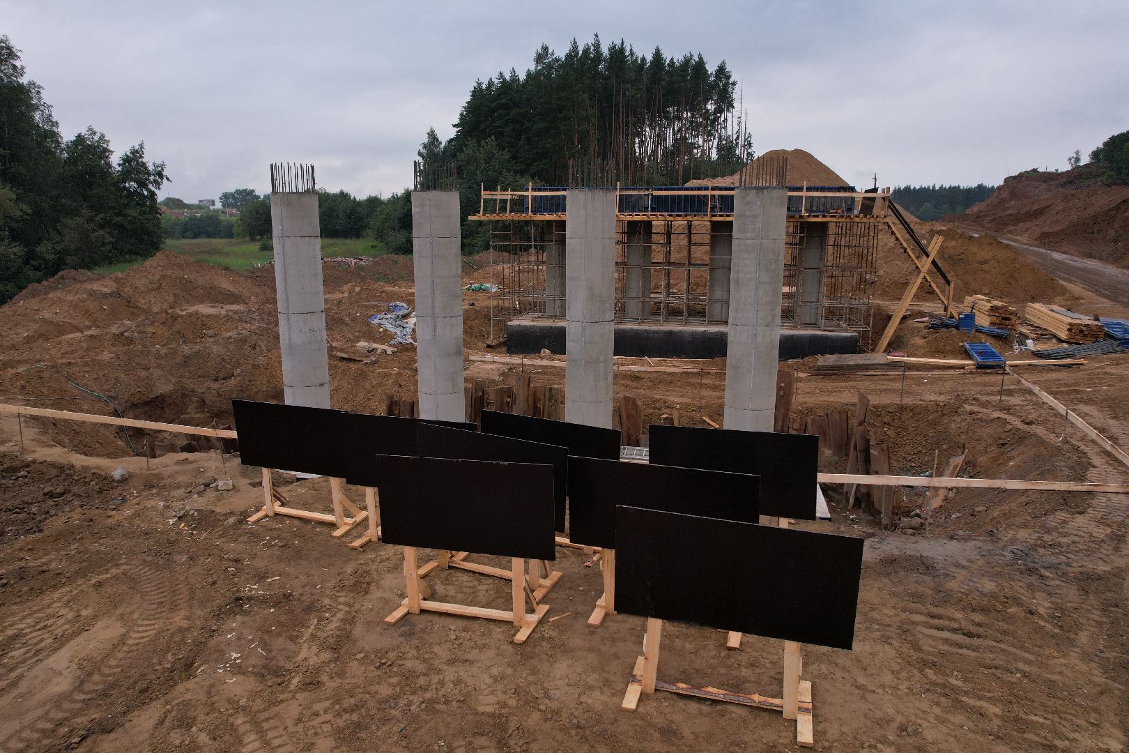 видео с коптера, дорога, истра, развязка,