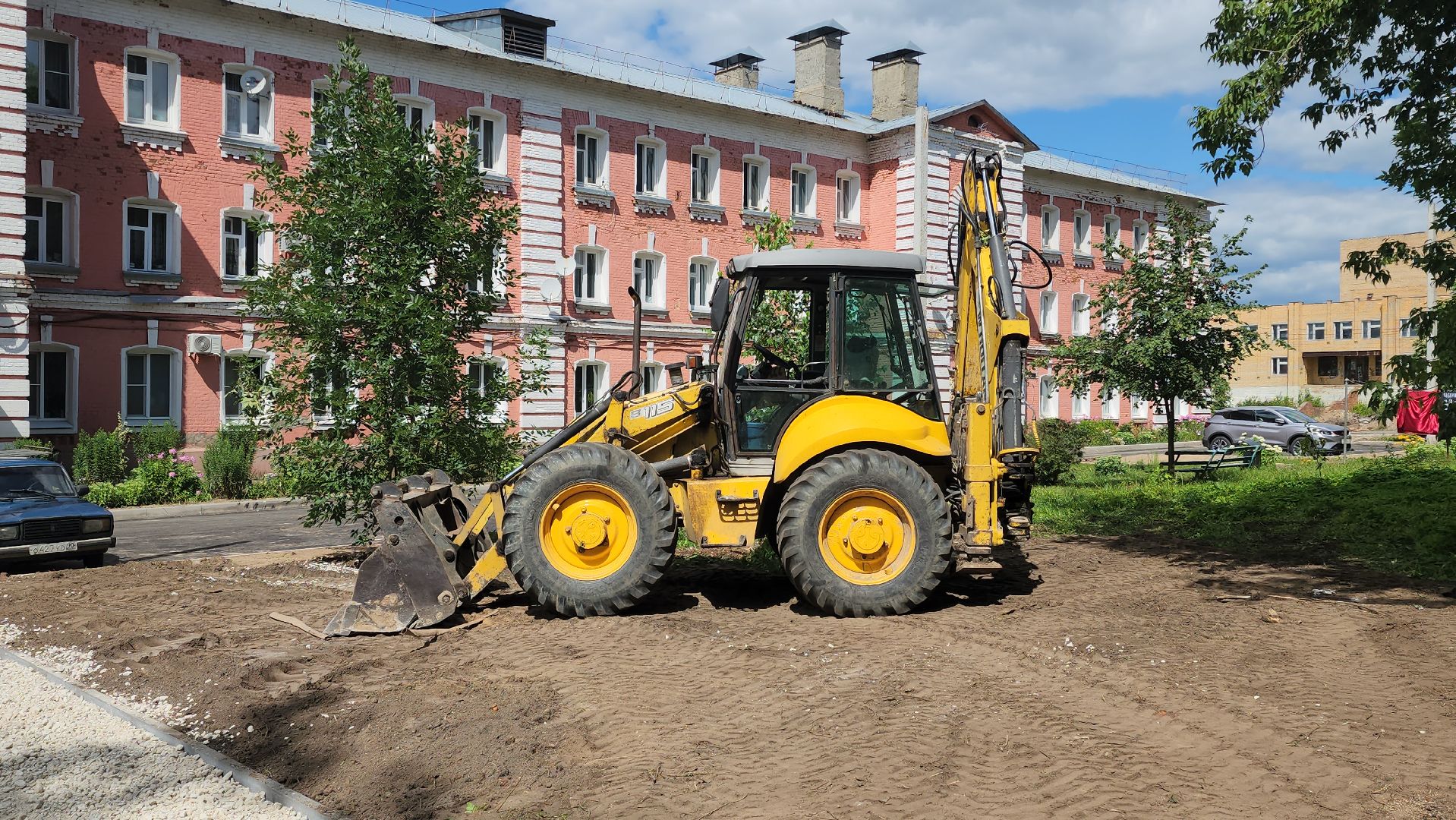 егорьевск, тельмана, парковая, бордюры, детская площадка, благоустройство,