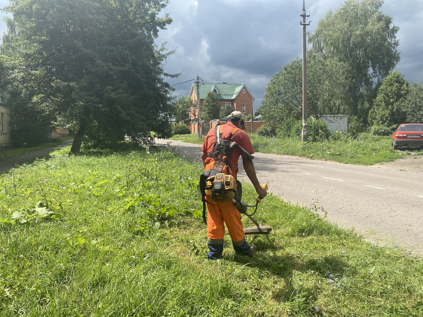 Коломна, Дороги, окос травы,