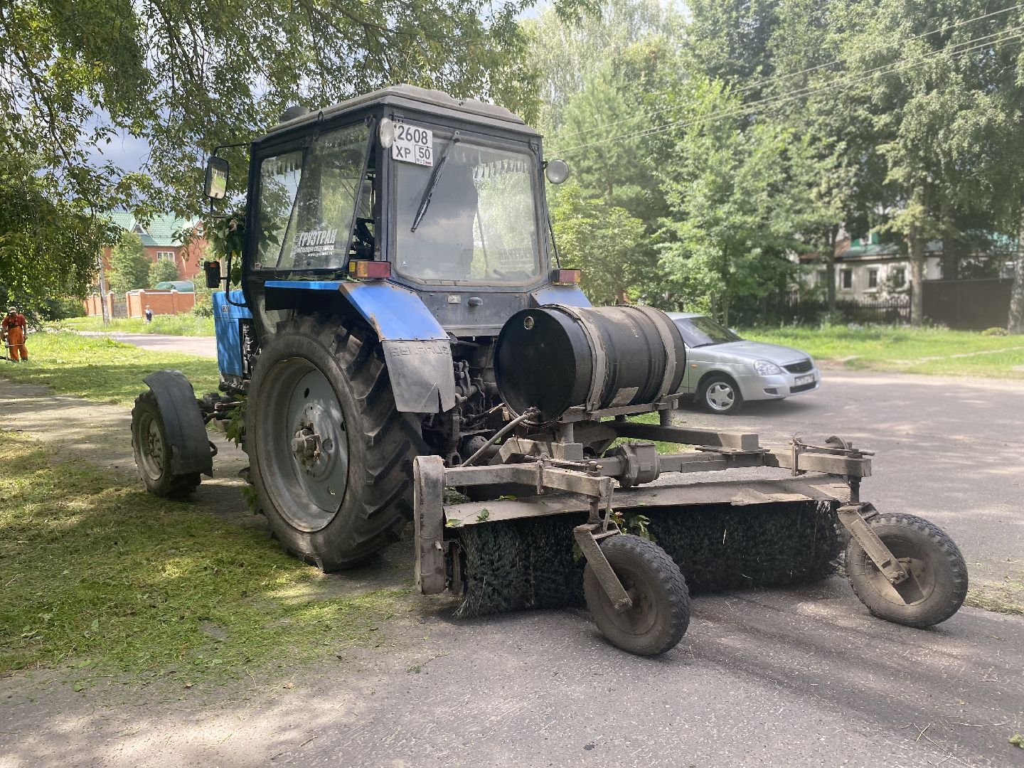 Коломна, Дороги, окос травы,