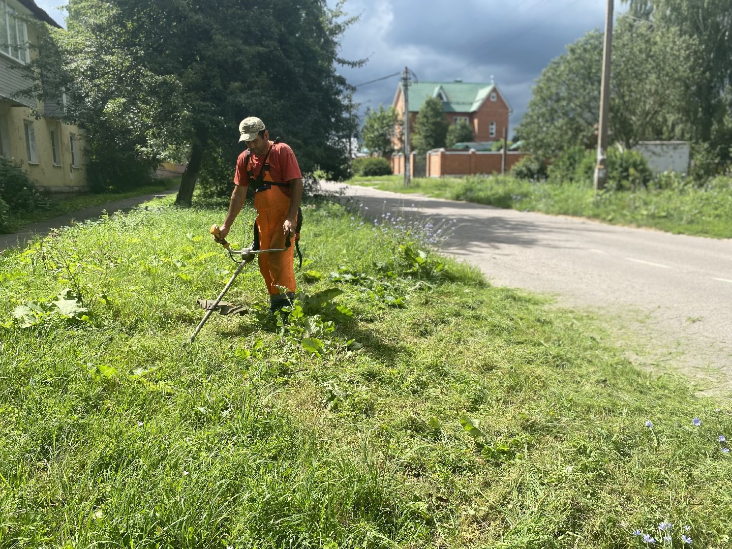 Коломна, Дороги, окос травы,