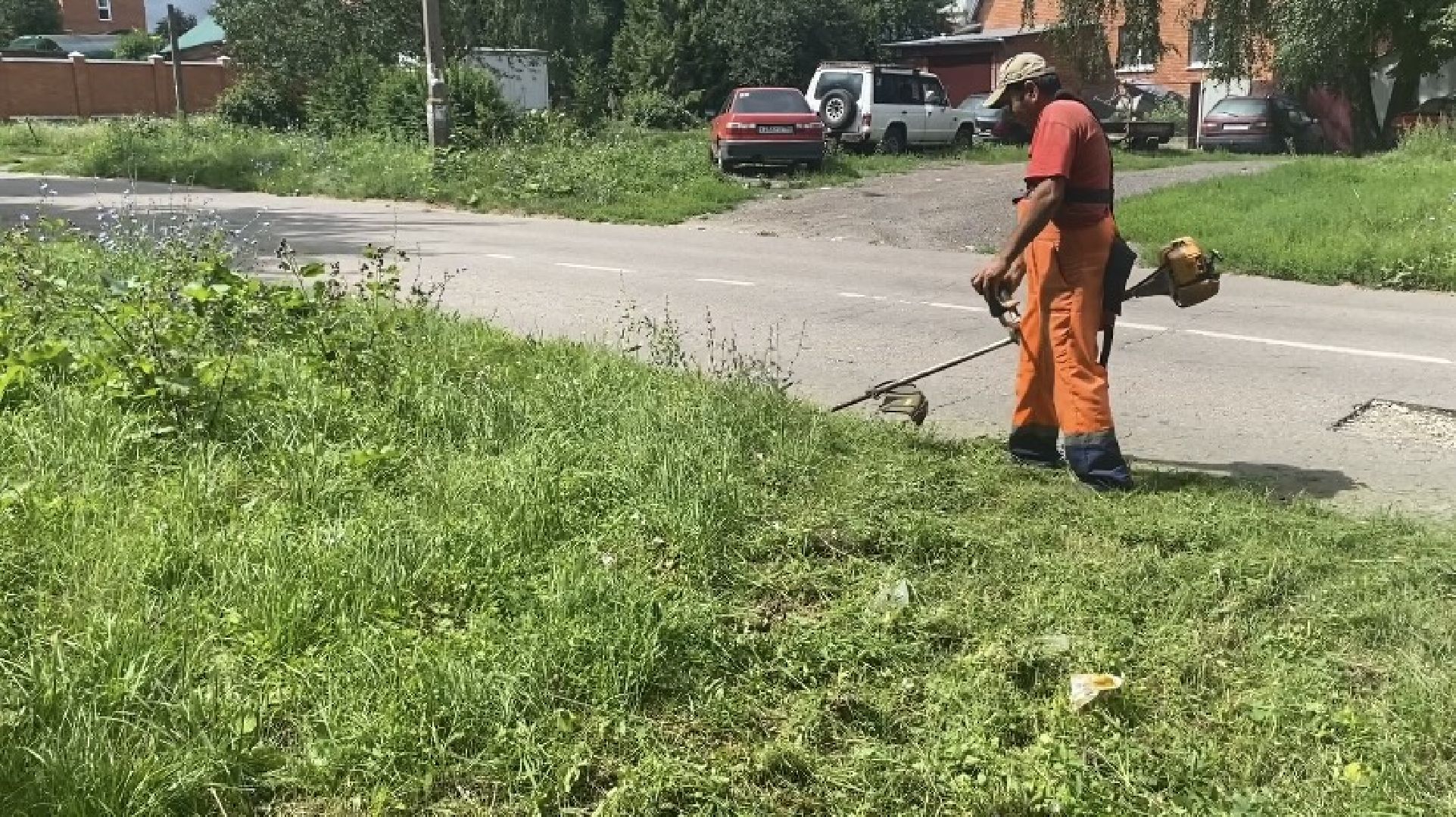 Коломна, Дороги, окос травы,