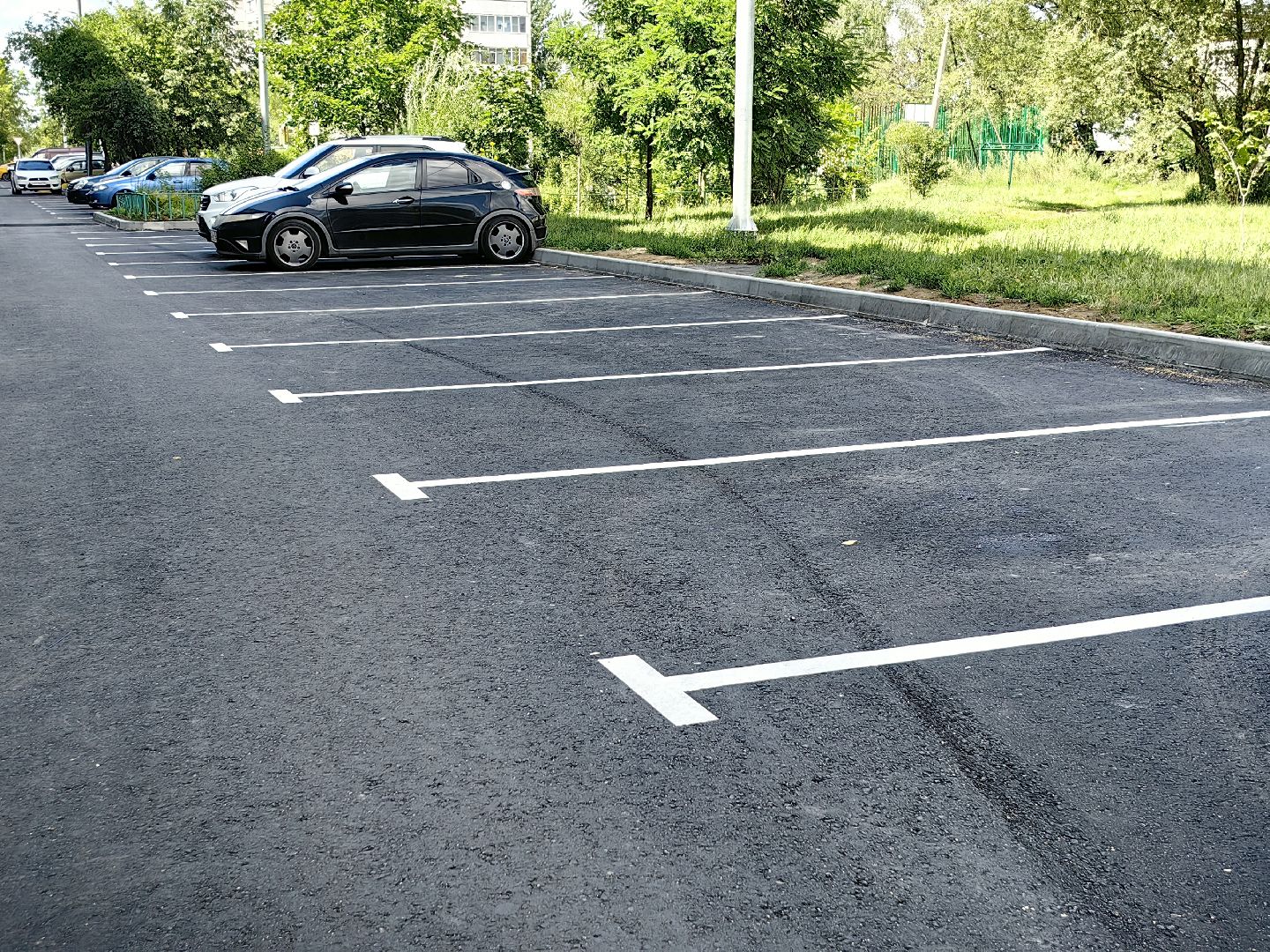 благоустройство 2024, двор, асфальт, детская площадка, спортивная площадка, парковка, щёлково,