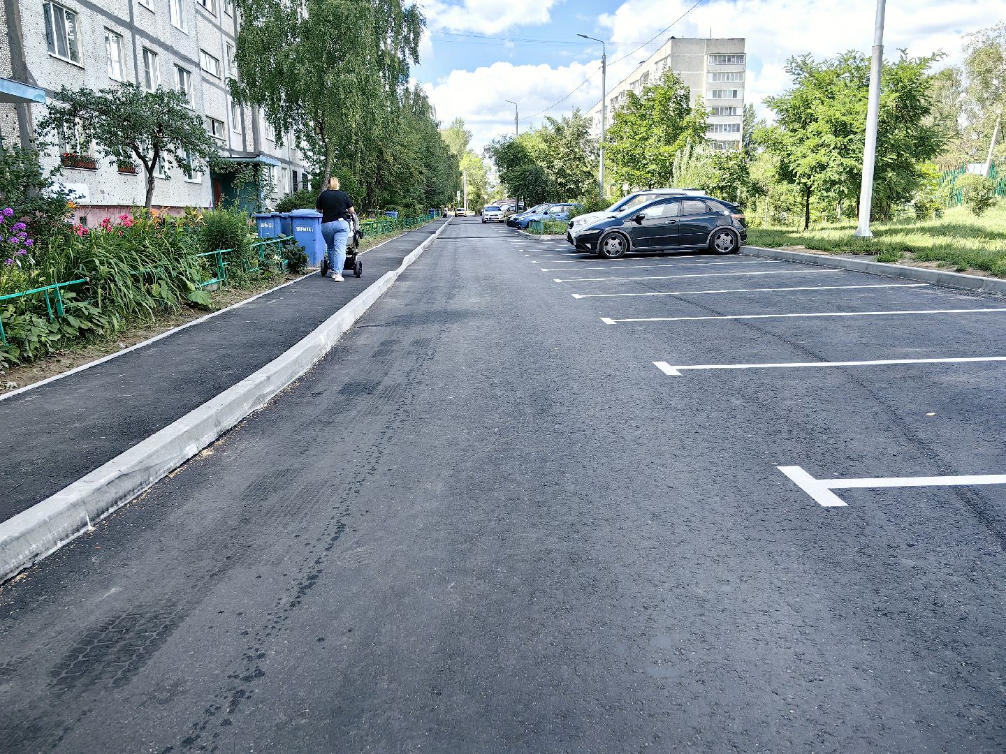 благоустройство 2024, двор, асфальт, детская площадка, спортивная площадка, парковка, щёлково,