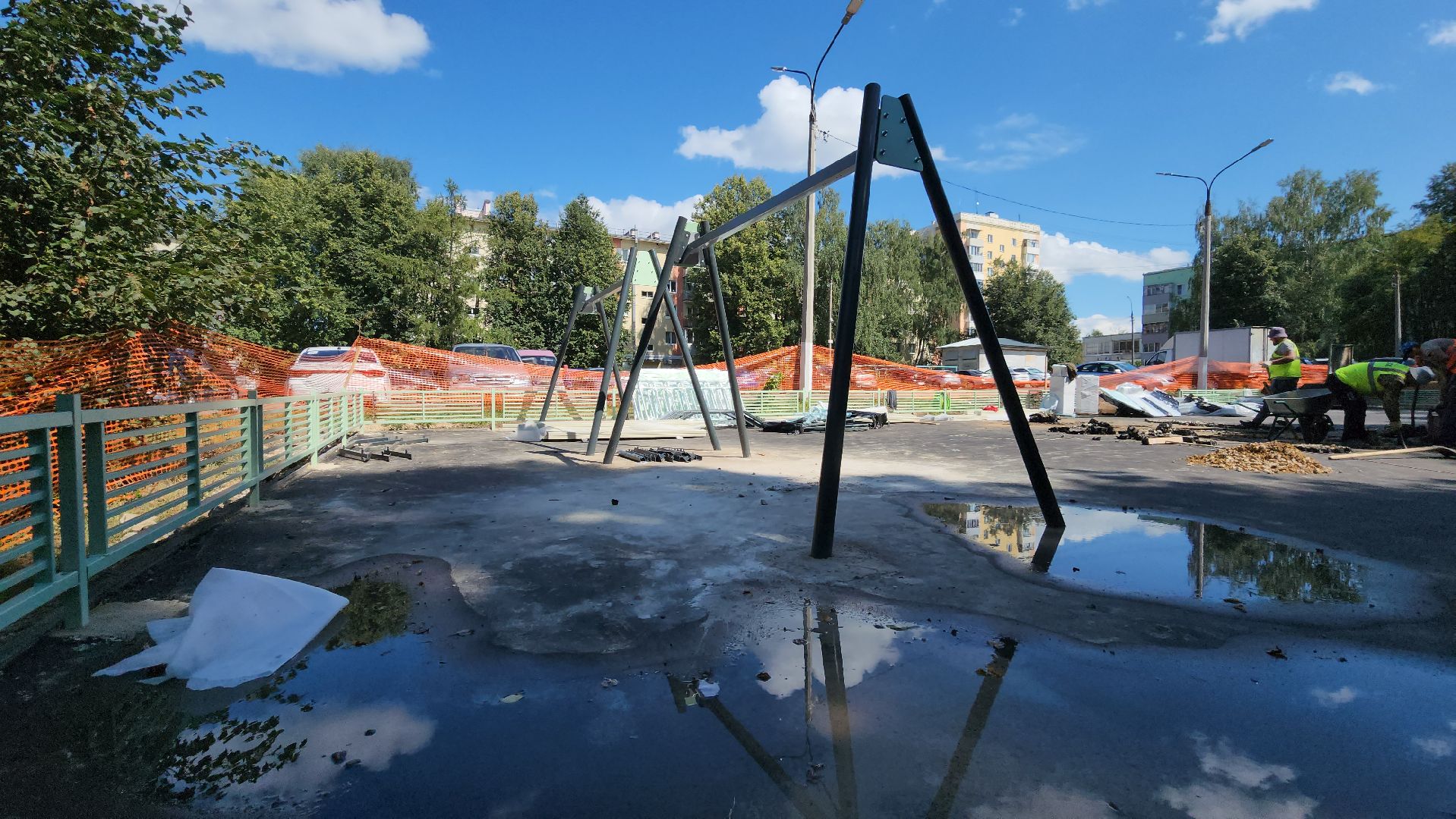 кашира, благоустройство, детские игровые площадки, модернизация, обновление, новые элементы, качели, горки, ожерелье, лиды, топканово,