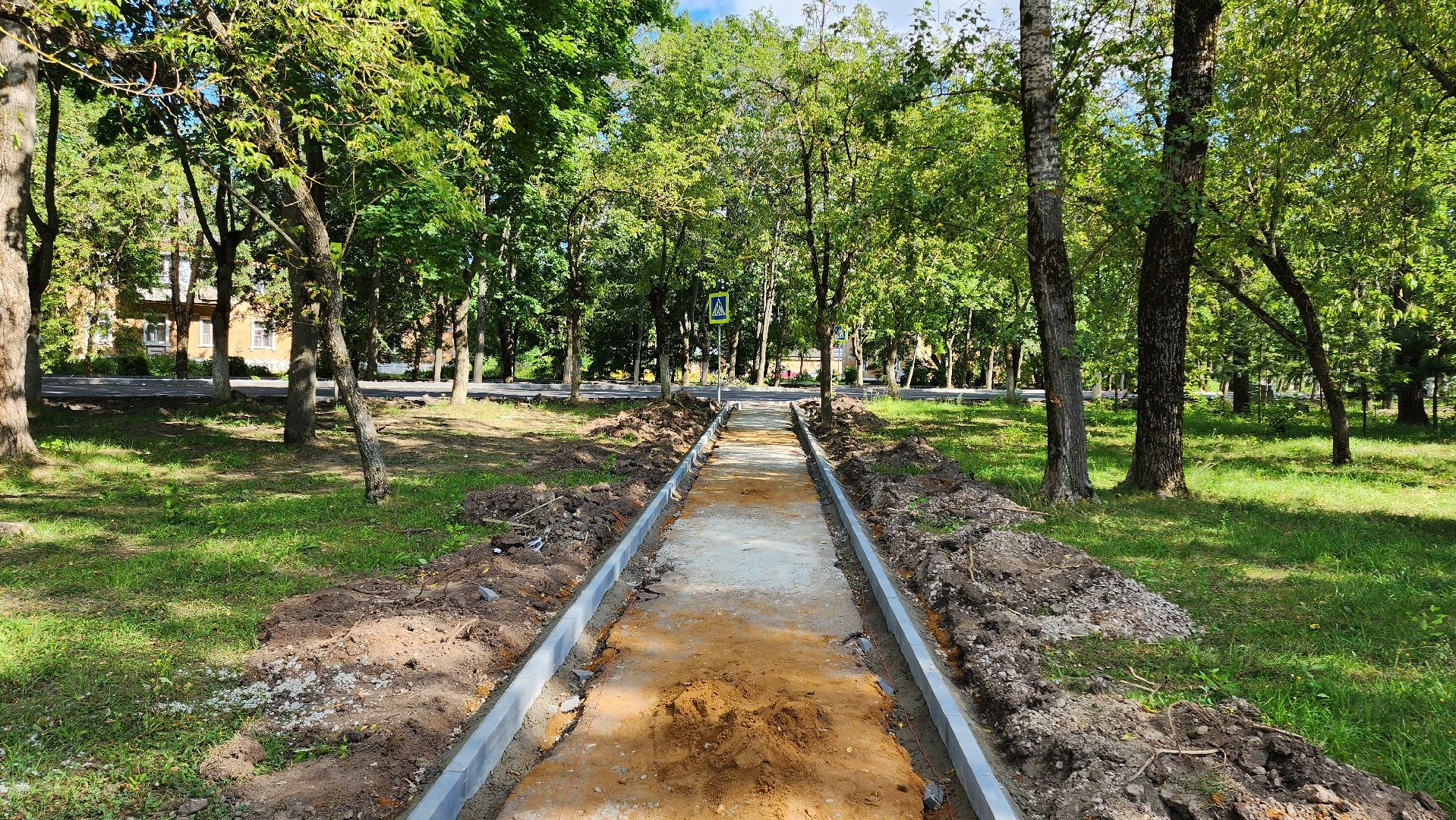 кашира, ожерелье, ул советская, ремонт дорог, асфальтирование дорог, бордюр, тротуар, урны,