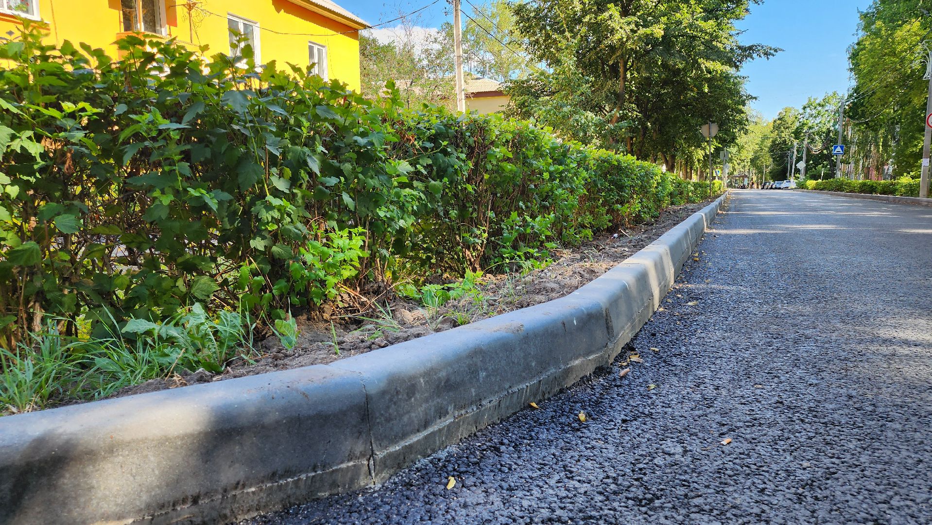 кашира, ожерелье, ул советская, ремонт дорог, асфальтирование дорог, бордюр, тротуар, урны,