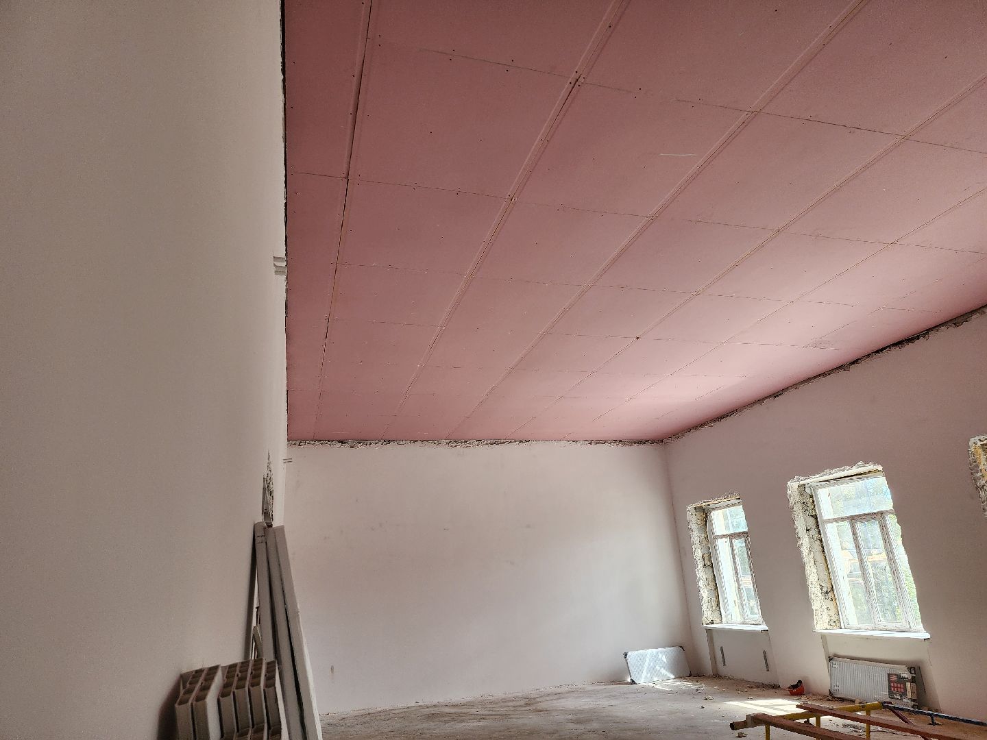 Дубна, Строительство, Школа 1, Капитальный ремонт, спортплощадка,