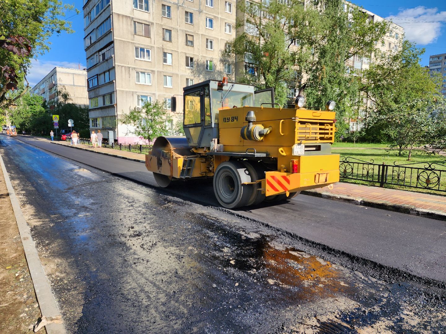 раменское, благоустройство, ремонт внутриквартальных дорог, улица Гурьева дом 20-28,