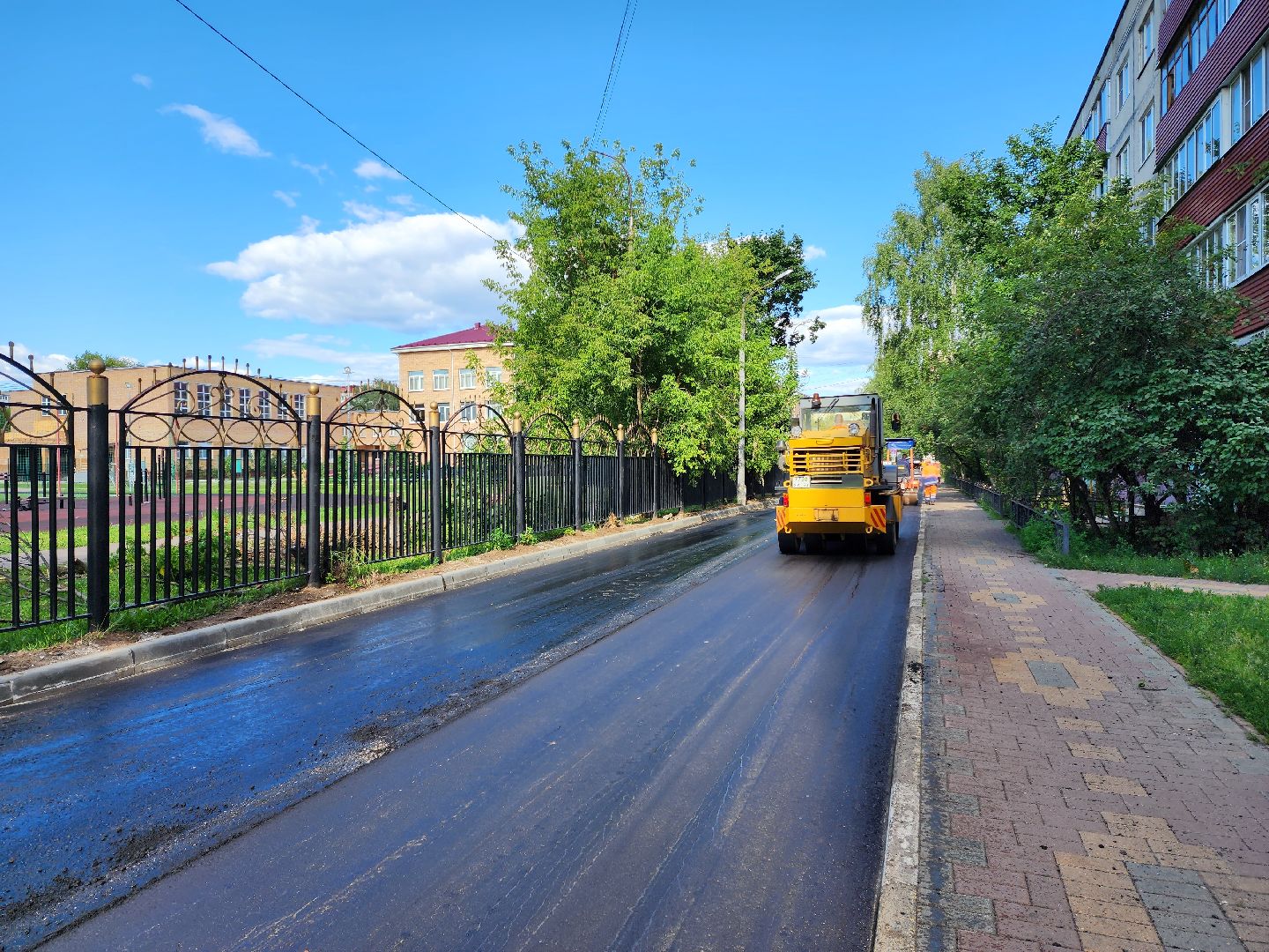 раменское, благоустройство, ремонт внутриквартальных дорог, улица Гурьева дом 20-28,
