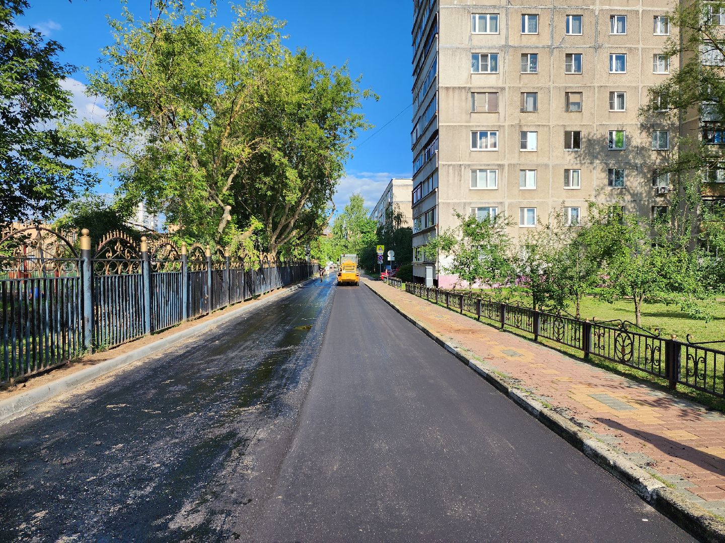 раменское, благоустройство, ремонт внутриквартальных дорог, улица Гурьева дом 20-28,