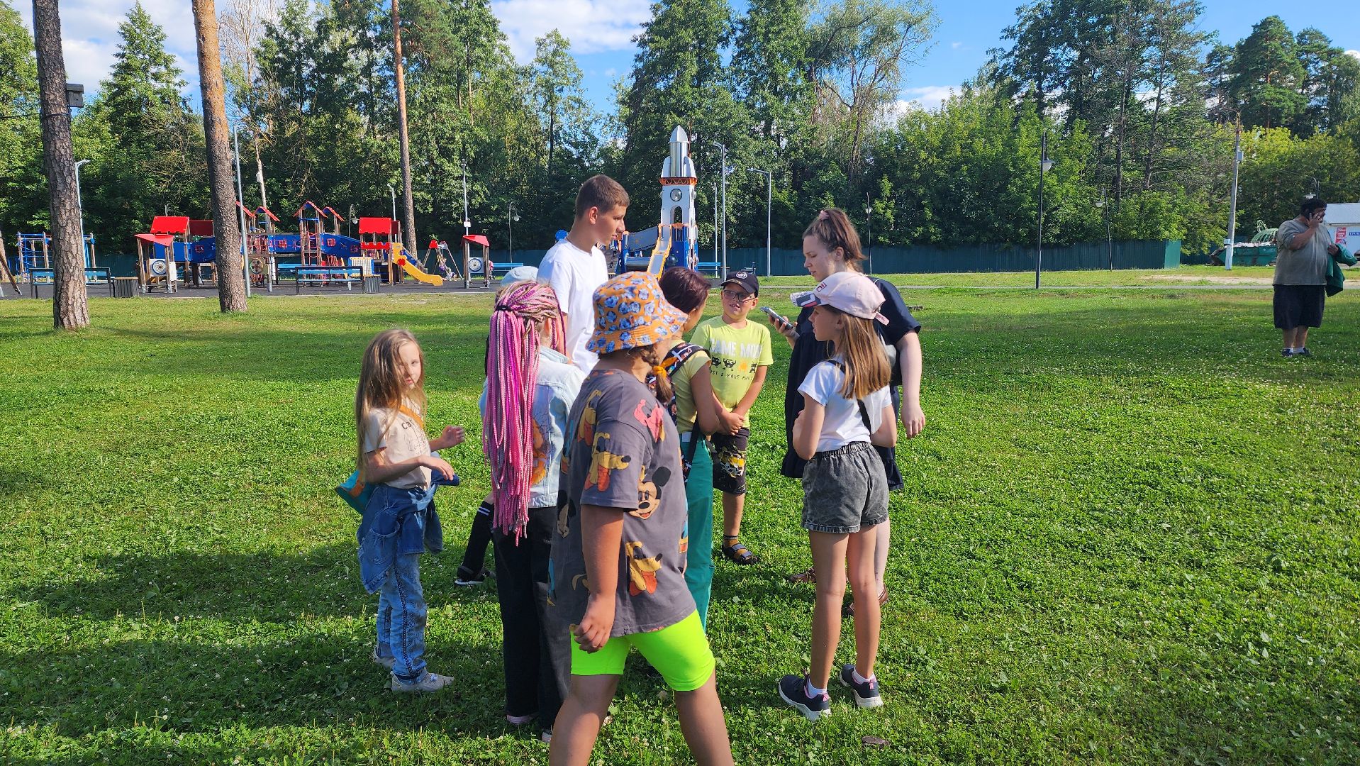 шатура, городской парк, спортивные игры, мой город,