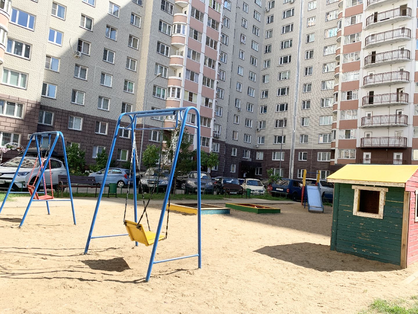 Балашиха, Подмосковье, благоустройство дворовых территорий, модернизация детской площадки,