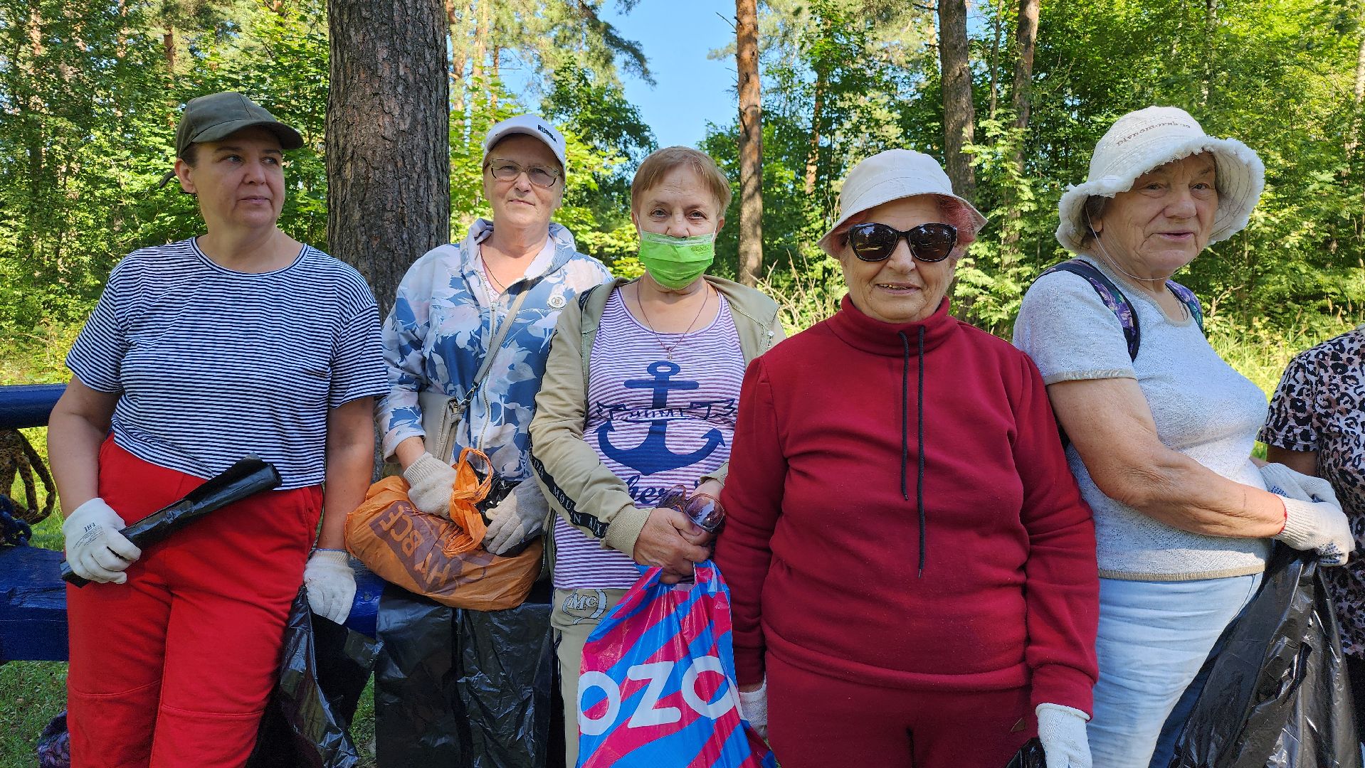 экологическая акция, уборка леса, Активное долголетие, Старая Купавна, Богородский городской округ,