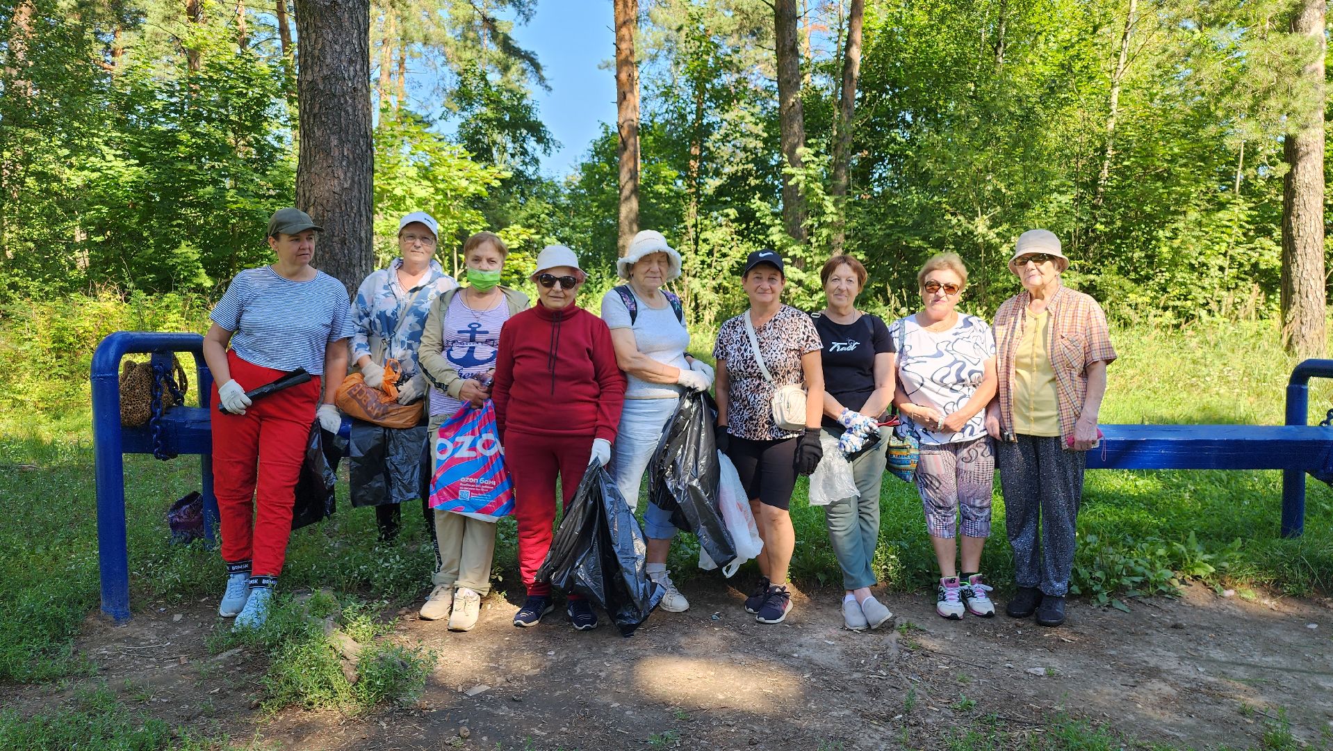 экологическая акция, уборка леса, Активное долголетие, Старая Купавна, Богородский городской округ,