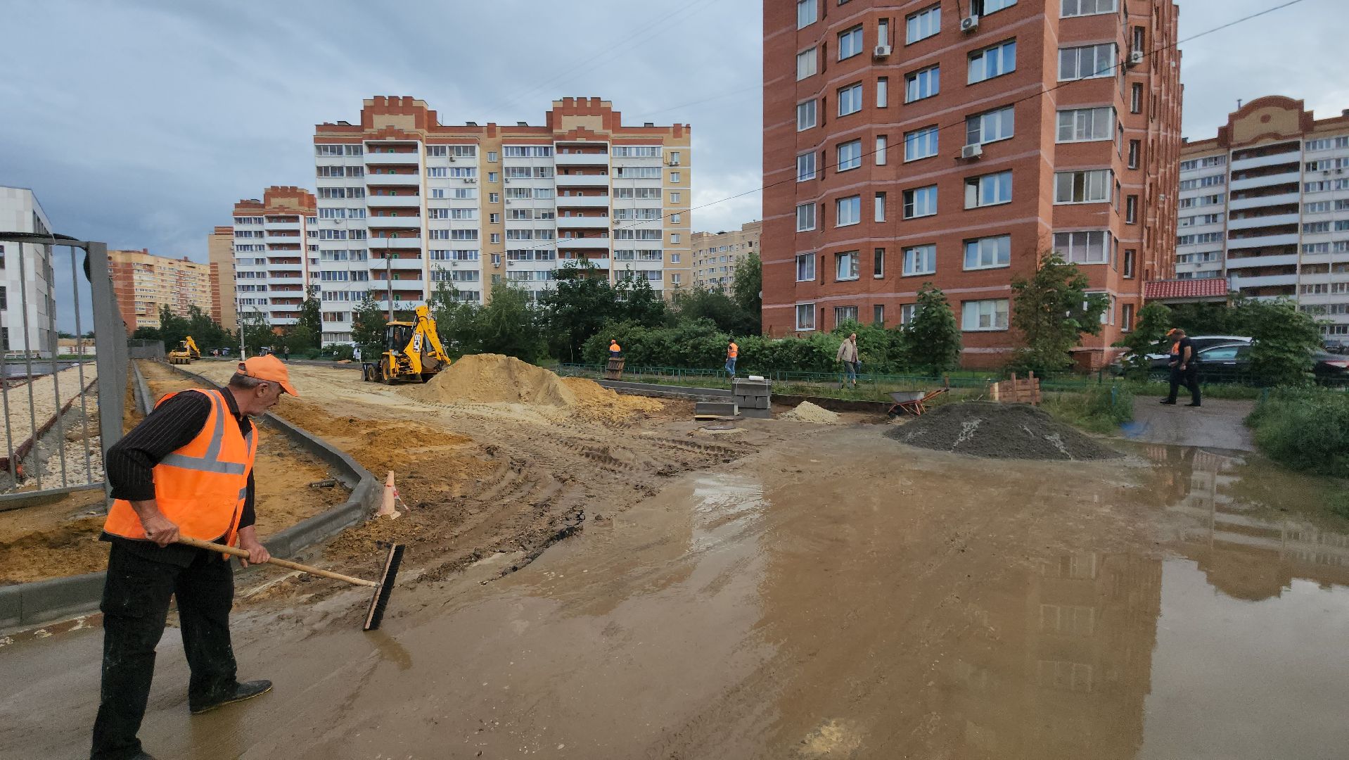 строительство, новая школа, пятый микрорайон, микрорайон 5,