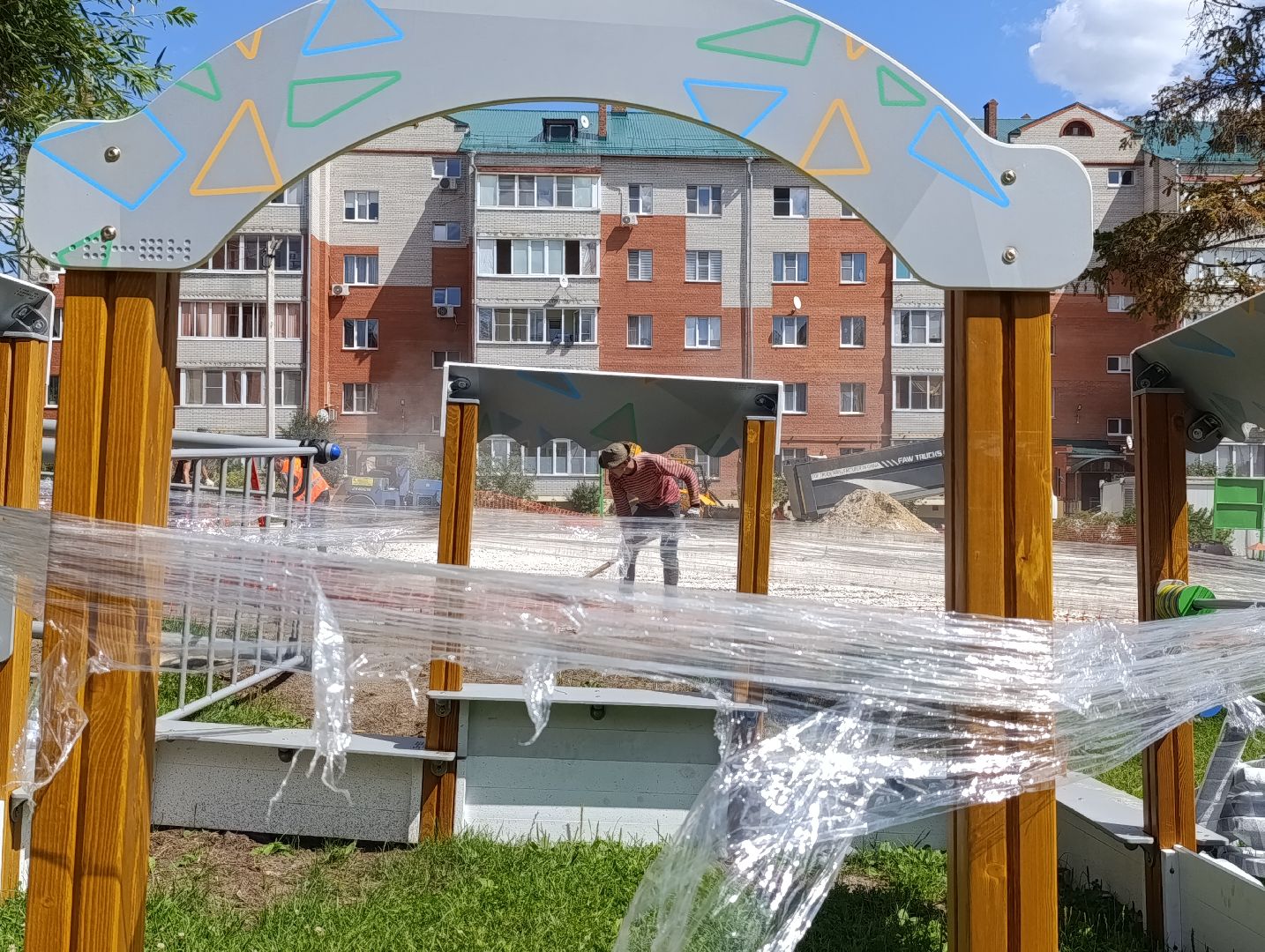 Бронницы, Новая детская площадка, Благоустройство, Детская площадка в Бронницах,