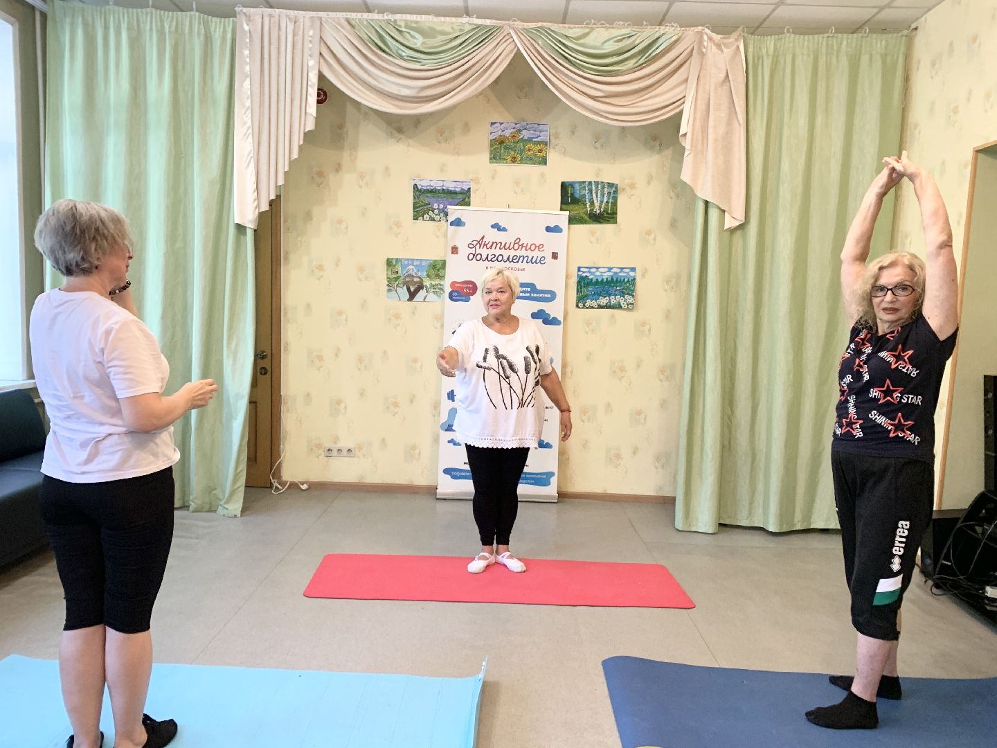 Балашиха, Подмосковье, активное долголетие, вихрь изящности,Художественная гимнастика для пенсионеров,