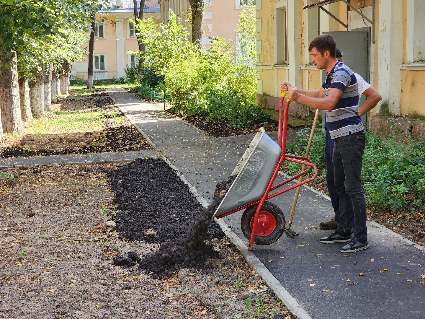 чехов, дворы, дворовые территории, комплексное благоустройство, формирование комфортной городской среды, адресный перечень, план на 2024 год, проезды, тротуары, парковки, детские площадки,