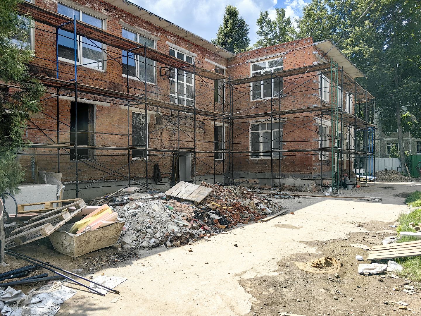 детский сад, капремонт, мебель, фасадные работы, инженерные сети, щёлково,