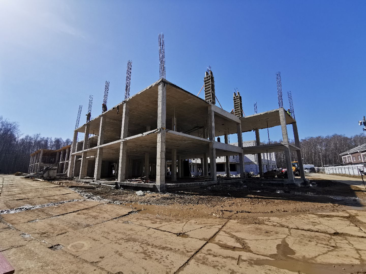 Подольск, стройка, школа