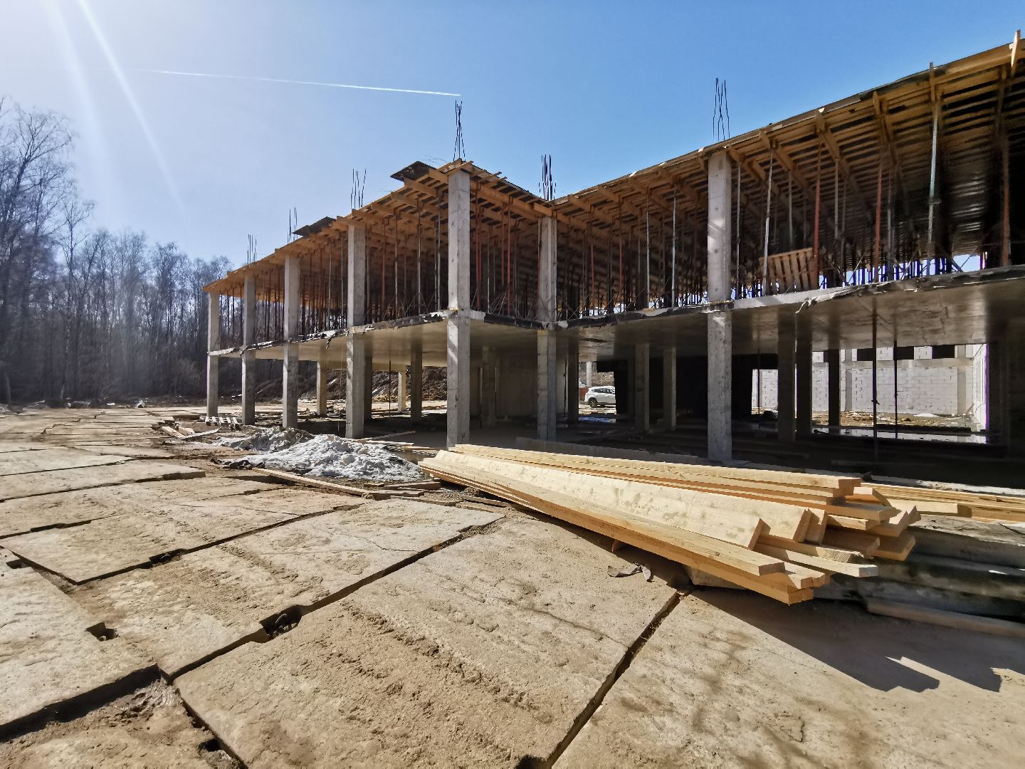 Подольск, стройка, школа