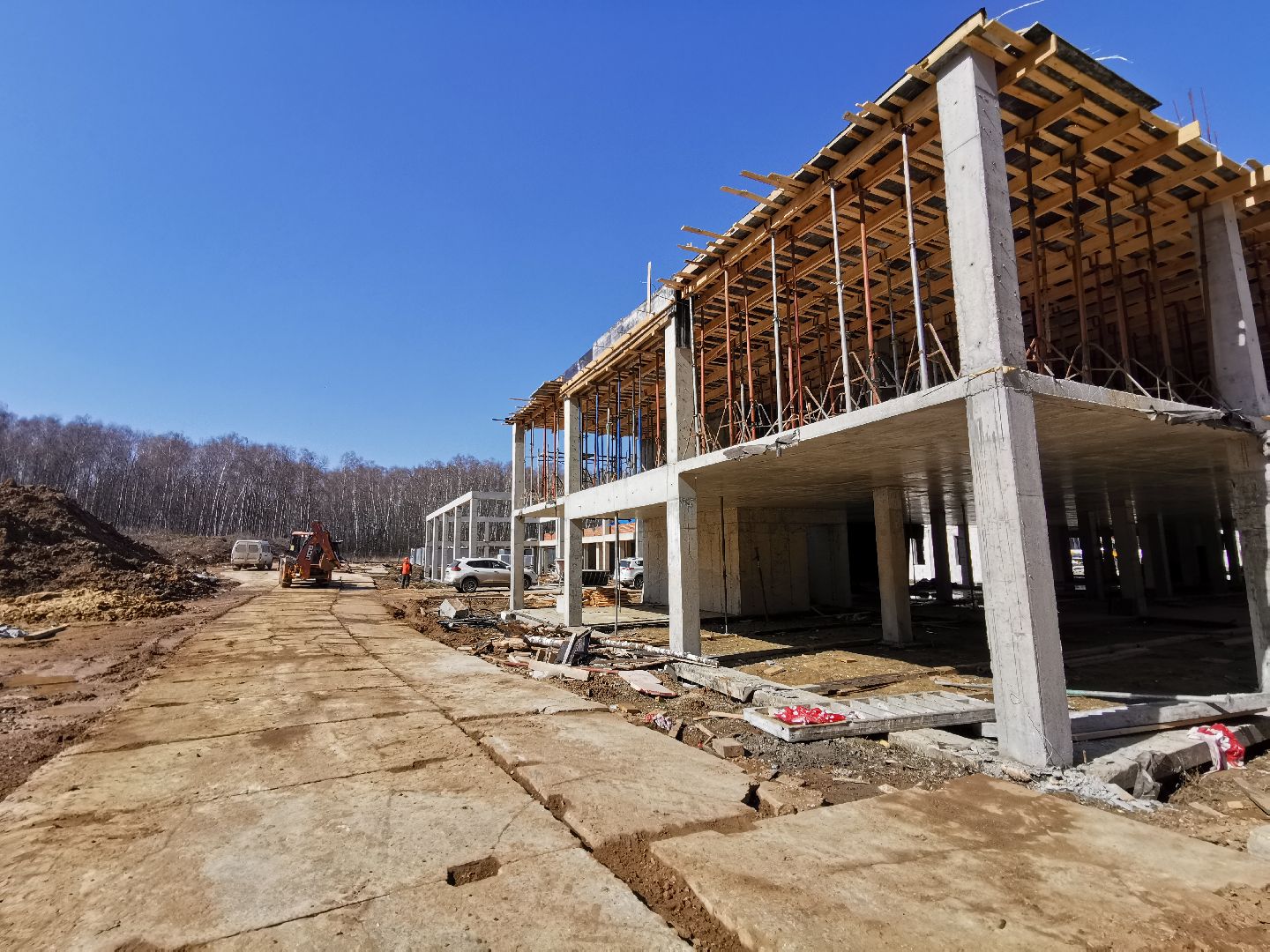 Подольск, стройка, школа