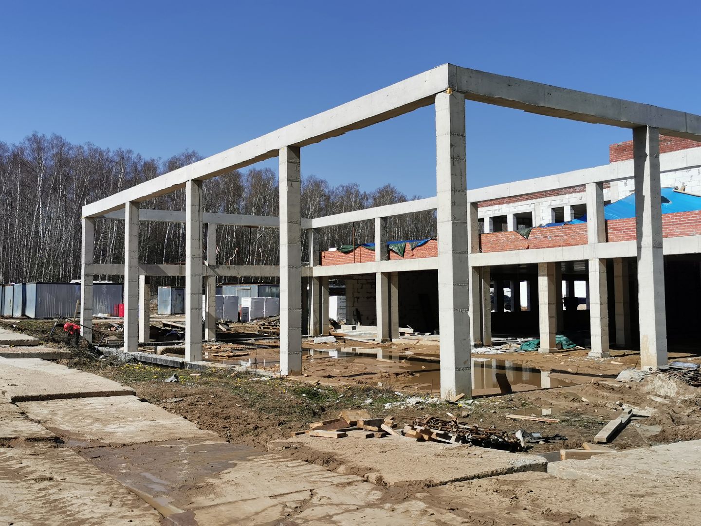 Подольск, стройка, школа