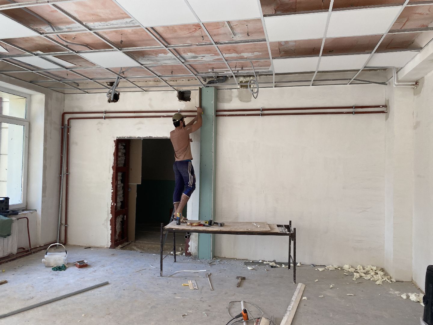 капитальный ремонт школы, капремонт Поповки, Попова во Власихе, Власиха школа Попова, капремонт школы Попова,