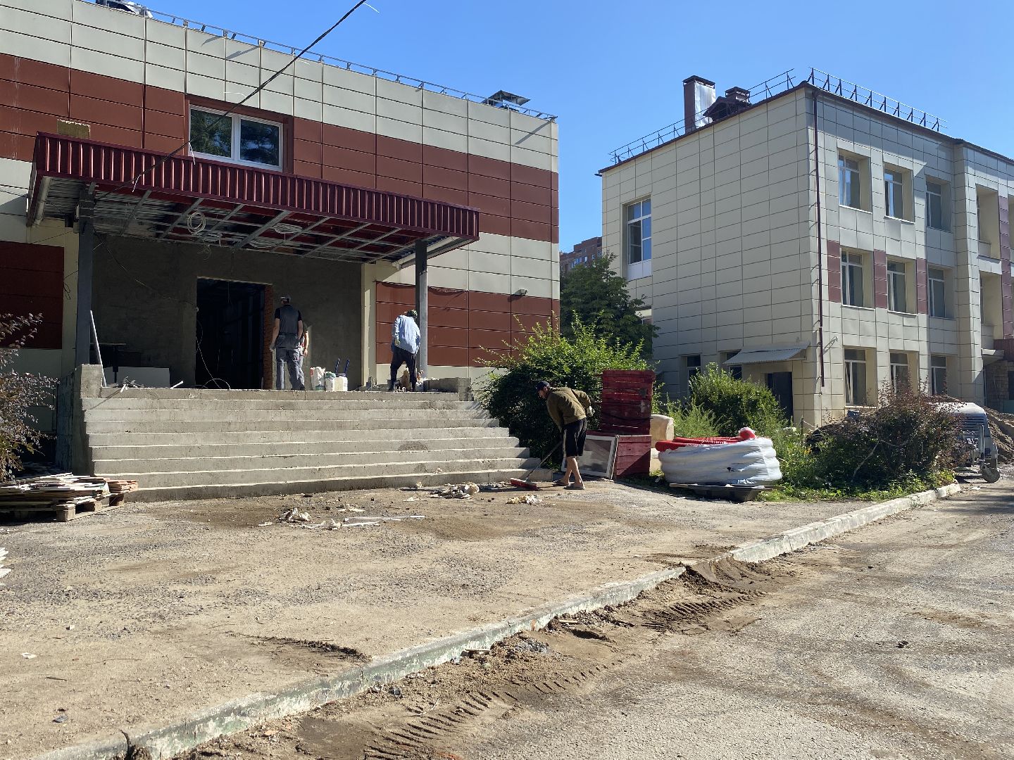 капитальный ремонт школы, капремонт Поповки, Попова во Власихе, Власиха школа Попова, капремонт школы Попова,