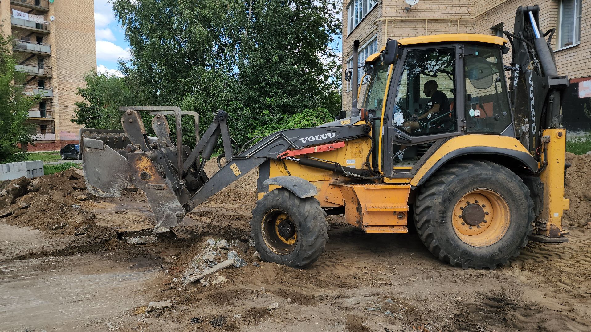 егорьевск, улица, советская, благоустройство, двор, парковка, тротуар,