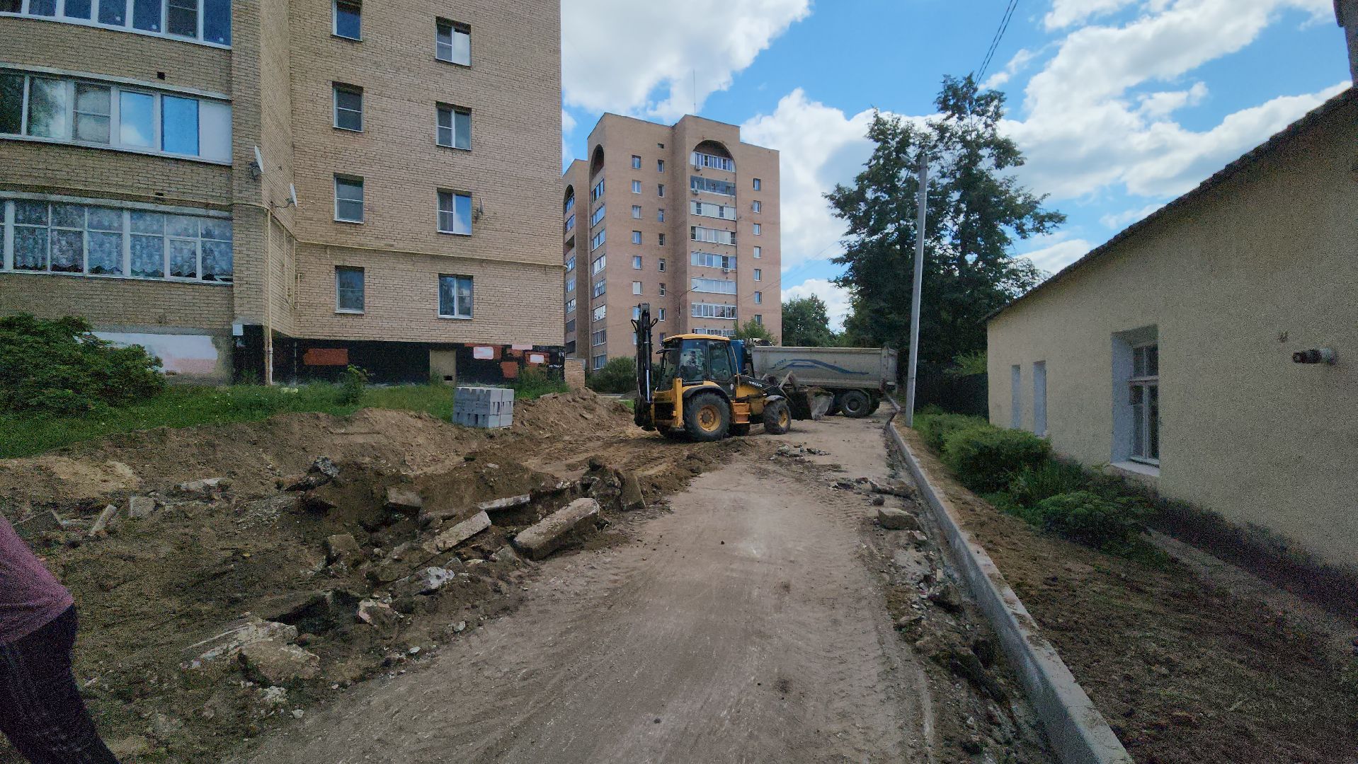 егорьевск, улица, советская, благоустройство, двор, парковка, тротуар,