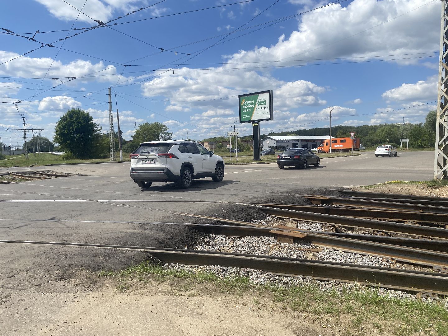 Коломна, коломенский трамвай, ремонт переезда,