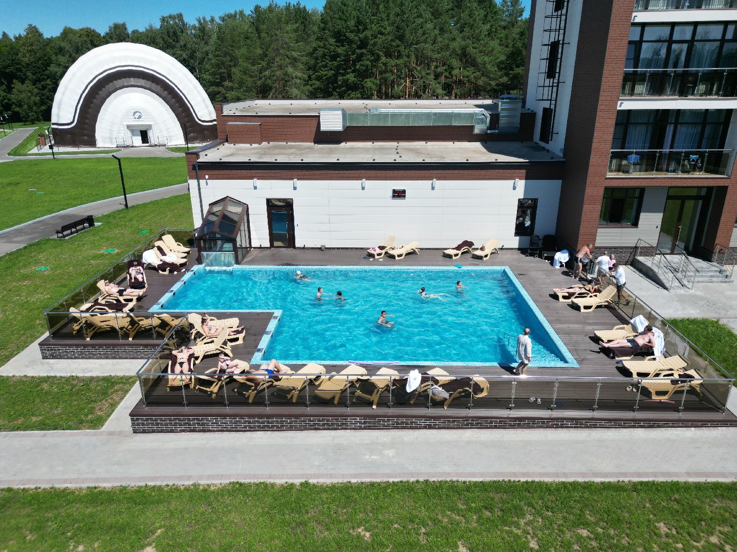 воскресенск, отель, благоустройство, видео с коптера,