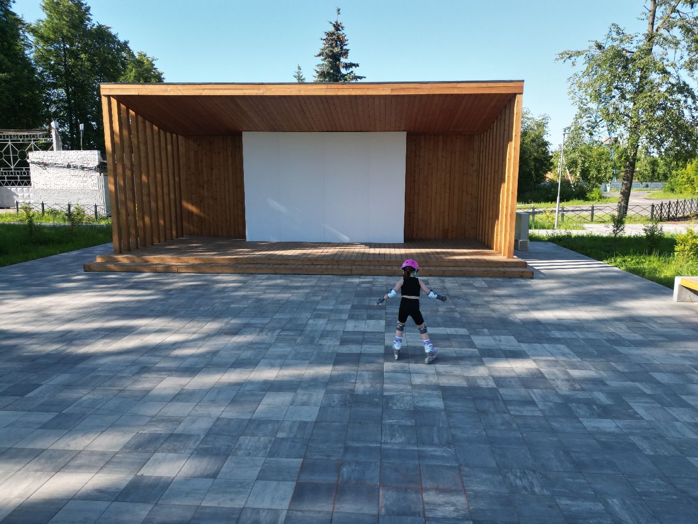 видео с коптера, воскресенск, парк, благоустройство,