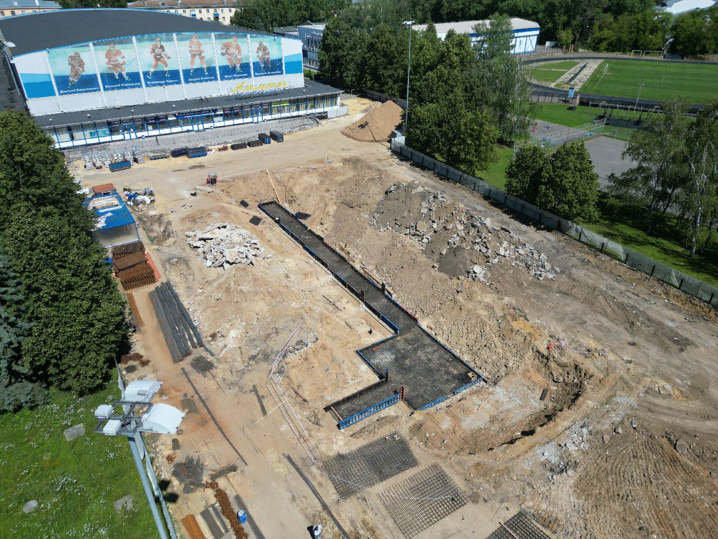 видео с коптера, воскресенск, площадь, благоустройство,