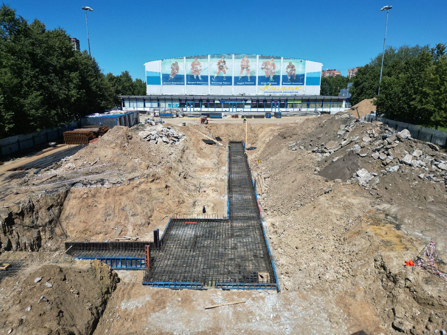 видео с коптера, воскресенск, площадь, благоустройство,