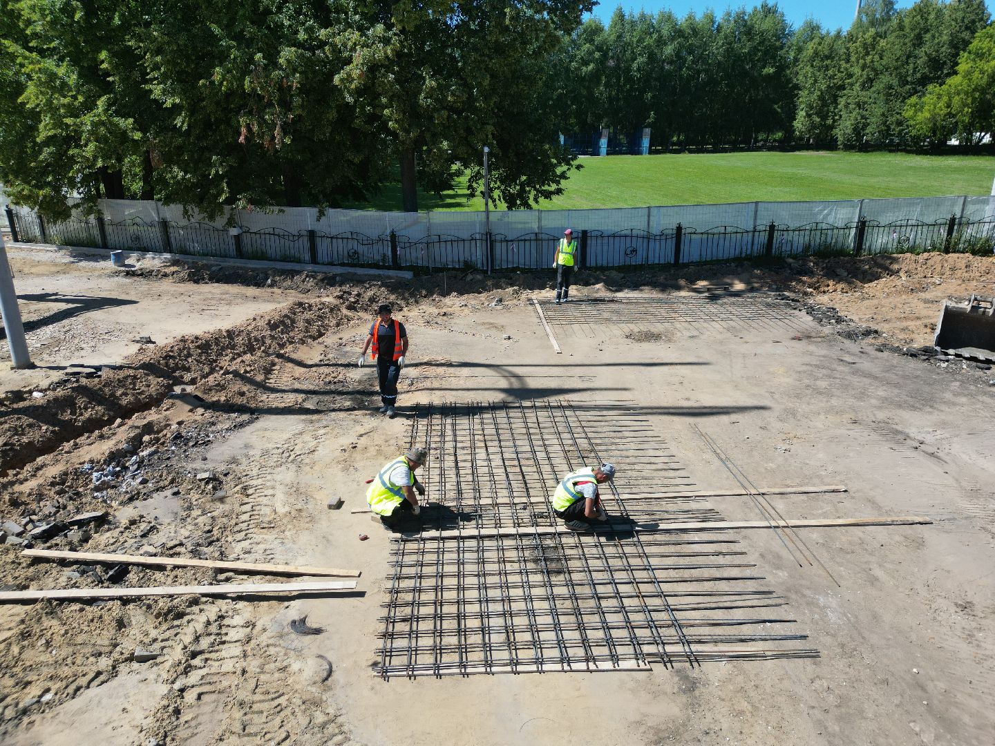 видео с коптера, воскресенск, площадь, благоустройство,