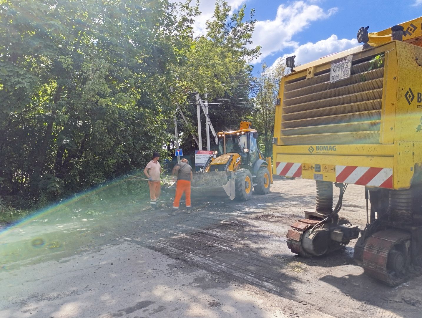 Бронницы, Ремонт дороги, Асфальтирование улицы, Бронницкий ДорСервис, Новый асфальт на улице 8 марта,