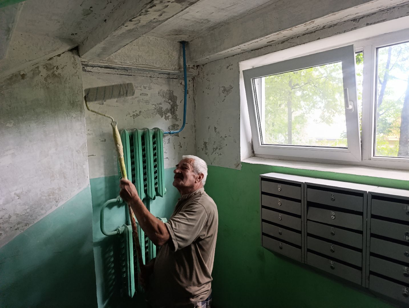 Бронницы, косметический ремонт подъездов, Благоустройство, Ремонт подъездов на Советской,