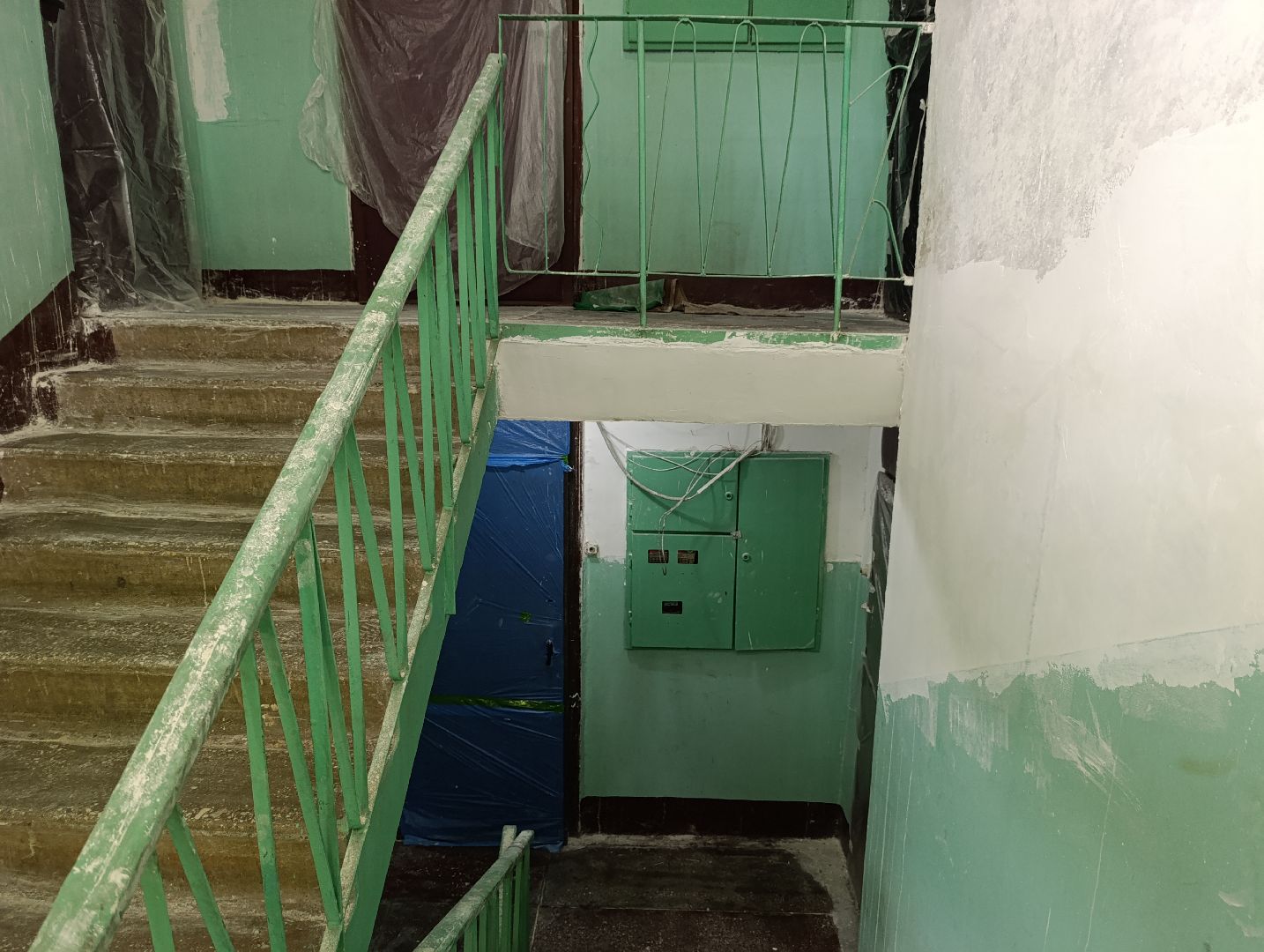 Бронницы, косметический ремонт подъездов, Благоустройство, Ремонт подъездов на Советской,