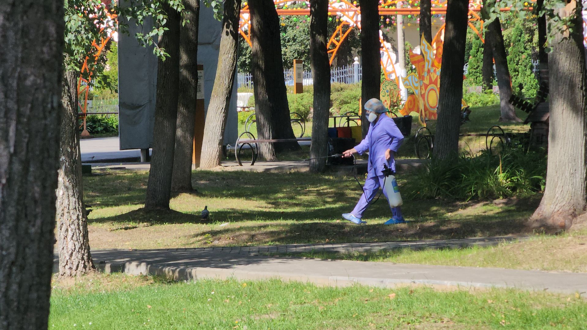 егорьевск, парк, пегас, клещи, обработка, благоустройство,