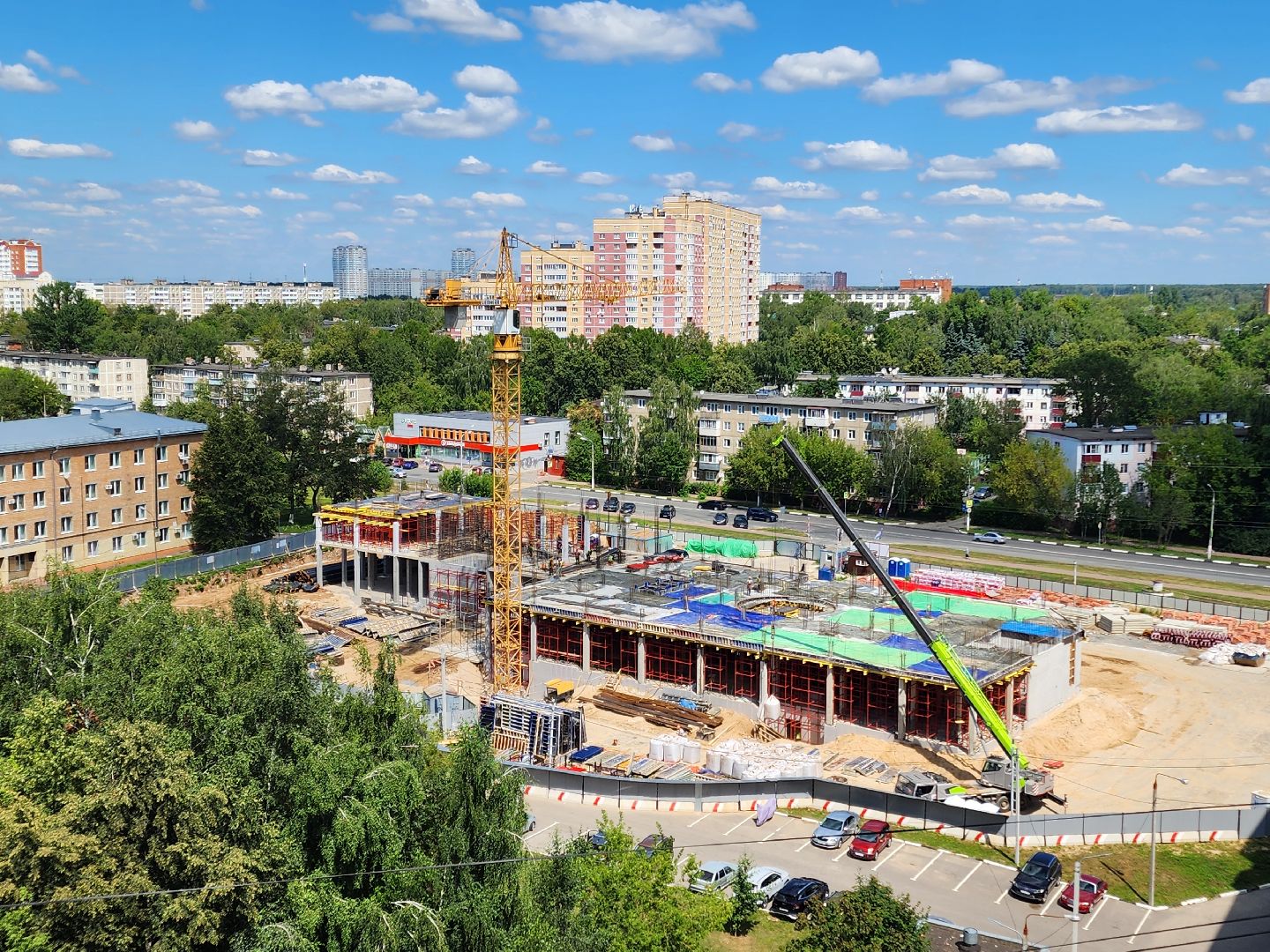 Чехов, улица Мира, детская поликлиника, строительство, строительная готовность объекта, нацпроект Здравоохранение, губернатор Московской области, строительство объектов социальной инфраструктуры,