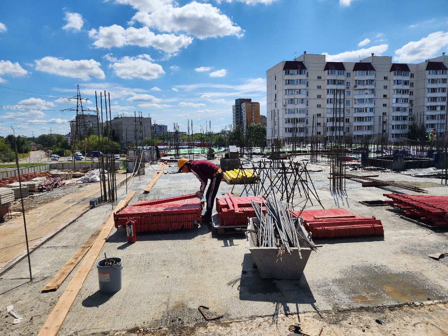Чехов, улица Мира, детская поликлиника, строительство, строительная готовность объекта, нацпроект Здравоохранение, губернатор Московской области, строительство объектов социальной инфраструктуры,