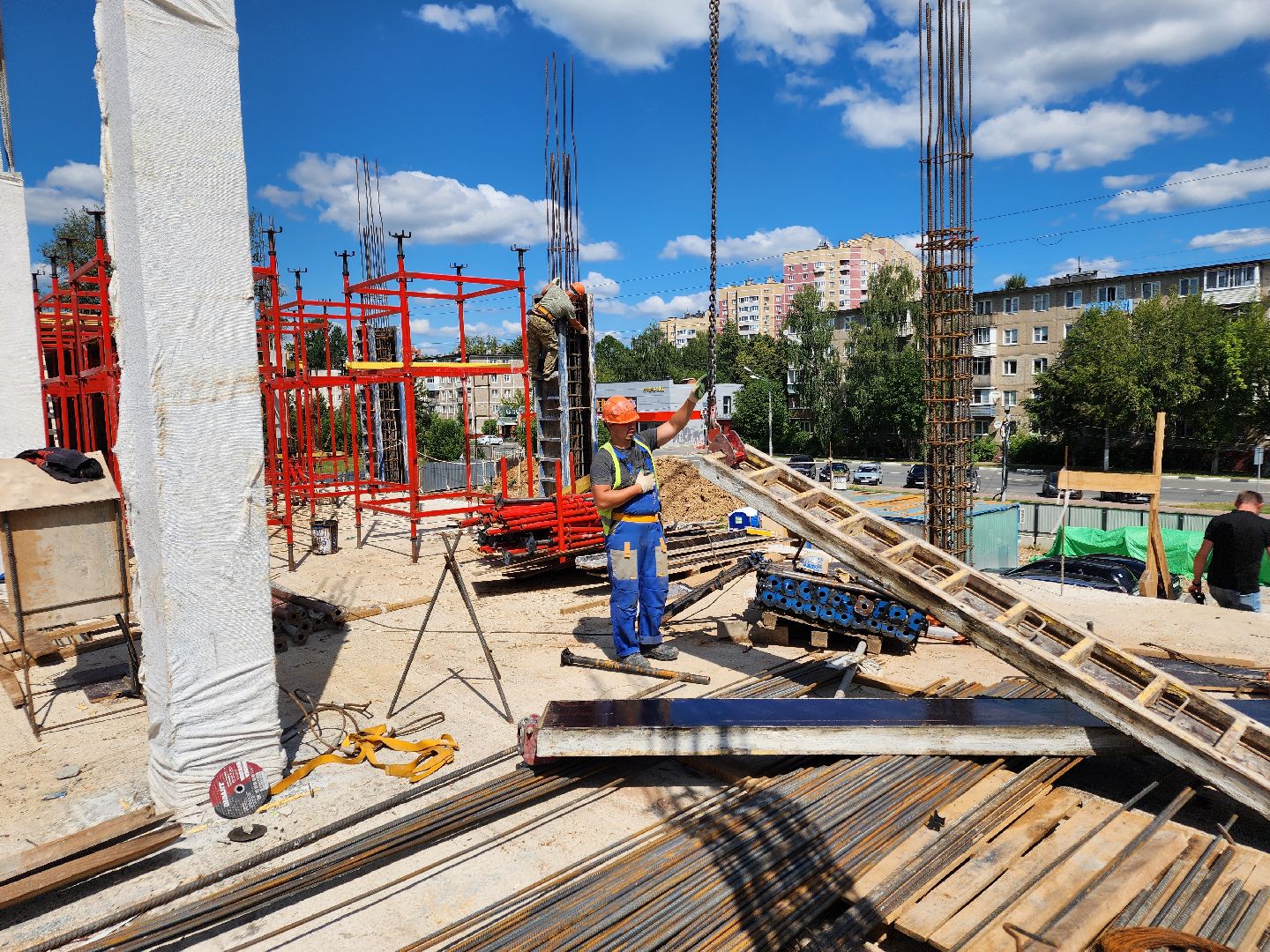 Чехов, улица Мира, детская поликлиника, строительство, строительная готовность объекта, нацпроект Здравоохранение, губернатор Московской области, строительство объектов социальной инфраструктуры,