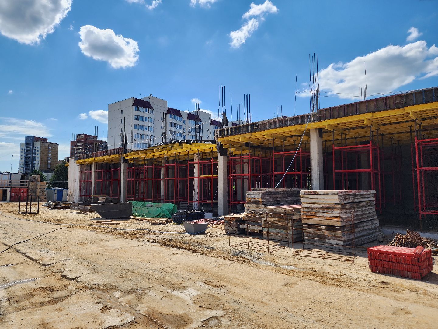 Чехов, улица Мира, детская поликлиника, строительство, строительная готовность объекта, нацпроект Здравоохранение, губернатор Московской области, строительство объектов социальной инфраструктуры,